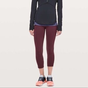 Lululemon Pace Rival Crop *22” Dark Adobe